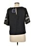Kaari Blue Black Short Sleeve Top Size M - photo 2