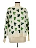 Unbranded Hearts Green Pullover Sweater Size L (estimated) - photo 1