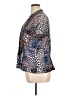 Dana Buchman 100% Polyester Animal Print Blue Short Sleeve Blouse Size XL - photo 5