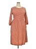 Merokeety Stripes Orange Casual Dress Size 2X - photo 1