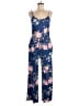 Unbranded Floral Blue Jumpsuit Size M - photo 1