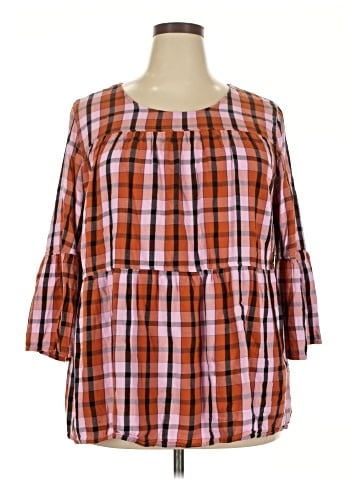Evri 3/4 Sleeve Blouse (view 1)