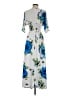 Assorted Brands Print Blue Casual Dress Size S - photo 2
