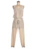 Vince. 100% Polyester Solid Tan Gray Jumpsuit Size 6 - photo 1