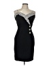 Betsy & Adam Stripes Black Cocktail Dress Size 11 - 12 - photo 1