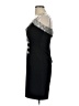 Betsy & Adam Stripes Black Cocktail Dress Size 11 - 12 - photo 5
