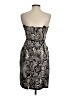 BCBGMAXAZRIA Paisley Silver Cocktail Dress Size 4 - photo 2