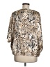 Chico's Animal Print Tan 3/4 Sleeve Blouse Size Med (1) - photo 2