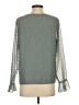 Shein 100% Polyester Silver Long Sleeve Blouse Size S - photo 2