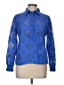 Adiva Blue Long Sleeve Blouse Size M - photo 1