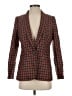 J.Crew 100% Wool Plaid Burgundy Wool Blazer Size 0 - photo 1