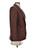 J.Crew 100% Wool Plaid Burgundy Wool Blazer Size 0 - photo 4
