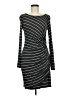Bailey 44 Stripes Black Casual Dress Size M - photo 1