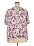 Hayden Purple Short Sleeve Blouse Size 2X - photo 2