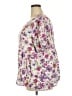 Hayden Purple Short Sleeve Blouse Size 2X - photo 5