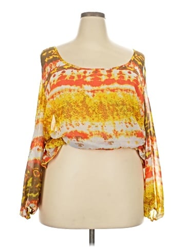 Dots 3/4 Sleeve Blouse (view 1)