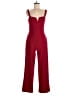 Bebe 100% Polyester Solid Red Jumpsuit Size M - photo 1