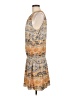 Ramy Brook 100% Polyester Print Orange Casual Dress Size M - photo 5