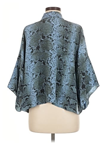 Elizabeth and James 3/4 Sleeve Silk Top (view 2)