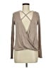 Blue Blush Tan Long Sleeve Top Size M - photo 1