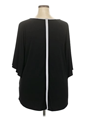 Kaari Blue 3/4 Sleeve T-Shirt (view 2)