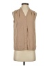 Shein 100% Polyester Tan Sleeveless Blouse Size 4 - photo 1
