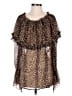 Saint Laurent 100% Silk Brown Tan Blouse Size EU 38 / US 8 - photo 1