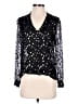 Givenchy Stars Black Long Sleeve Blouse Size M - photo 1