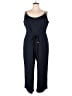 City Chic 100% Polyester Solid Blue Jumpsuit Size 20 Plus (L) - photo 1