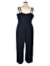 City Chic 100% Polyester Solid Blue Jumpsuit Size 20 Plus (L) - photo 2