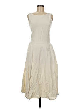knee length dresses for ladies Japanese Style Maxi Linen Dress