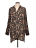 J.Jill Paisley Black Long Sleeve Button-Down Shirt Size L - photo 1
