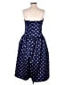 Self-Portrait 100% Polyester Polka Dots Blue Cocktail Dress Size 8 - photo 2