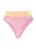 Infamous Color Block Pink Swimsuit Bottoms Size M - photo 1