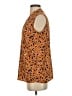 CAbi 100% Polyester Animal Print Orange Sleeveless Blouse Size XS - photo 5