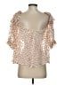 ASTR The Label Ivory Short Sleeve Blouse Size M - photo 2