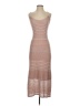 Intermix Stripes Tan Casual Dress Size P (petite) - photo 1