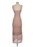 Intermix Stripes Tan Casual Dress Size P (petite) - photo 2