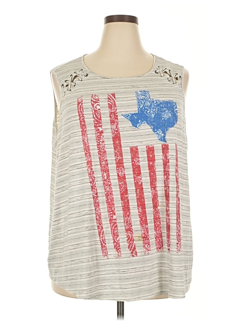 Pre-owned C Established 1946 Sleeveless T-shirt In Silver