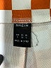 Shein 100% Polyester Checkered-gingham Orange Casual Pants Size S - photo 3