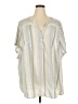 Torrid Gray Short Sleeve Blouse Size 5X Plus (6) - photo 1