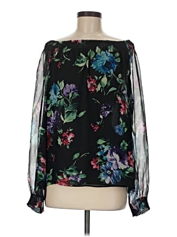 Worth New York Long Sleeve Silk Top (view 1)