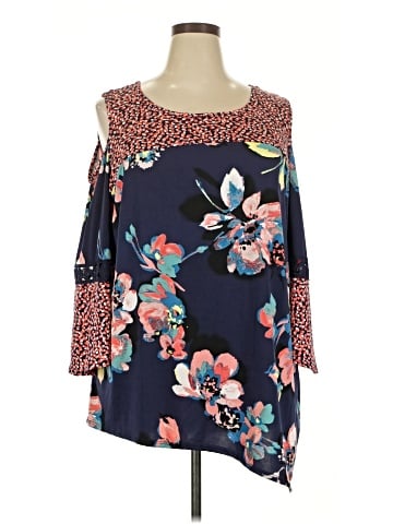 New Directions 3/4 Sleeve Blouse (view 1)
