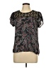 Twine & String 100% Polyester Black Short Sleeve Blouse Size L - photo 1