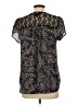 Twine & String 100% Polyester Black Short Sleeve Blouse Size L - photo 2