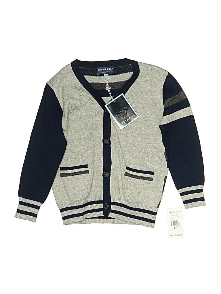 Andy & Evan Kids' Cardigan Sweater In Blue