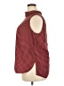 MM. LaFleur 100% Polyester Houndstooth Burgundy Sleeveless Blouse Size 2X - photo 5