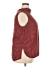 MM. LaFleur 100% Polyester Houndstooth Burgundy Sleeveless Blouse Size 2X - photo 4
