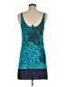 Express Graphic Blue Casual Dress Size M - photo 2