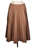 Collections etc. 100% Polyester Solid Brown Casual Skirt Size L - photo 1